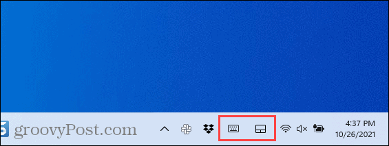 סמלי פינת שורת המשימות ב-Windows 11