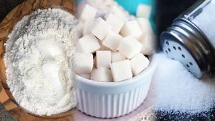 שיטת הרזיה, הימנעות משלושה לבנים! איך נותר סוכר ומלח? 3 דיאטה לבנה