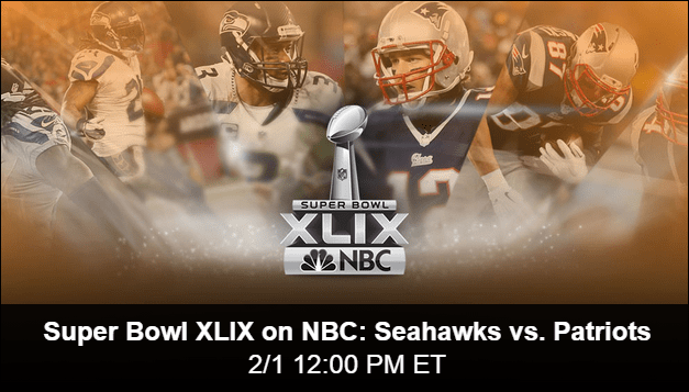 NBC Streaming Super Bowl XLIX ברשת בחינם
