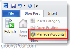 לנהל בלוגים באמצעות Office 2010