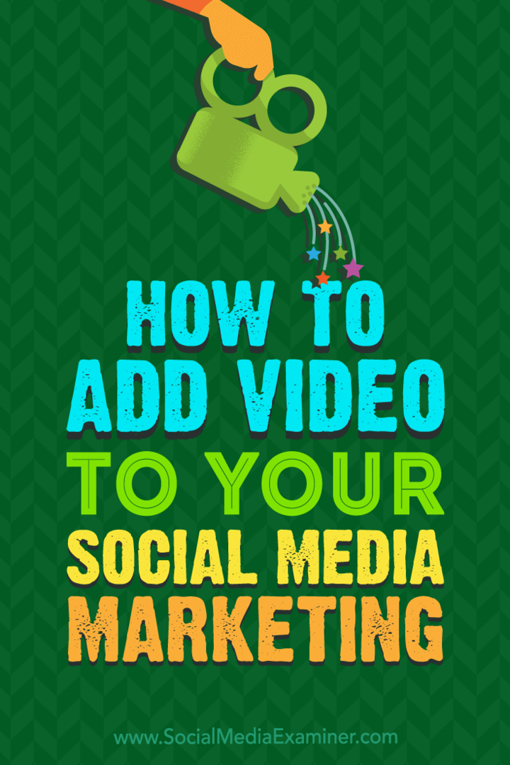 כיצד להוסיף וידאו לשיווק במדיה חברתית: בוחן מדיה חברתית