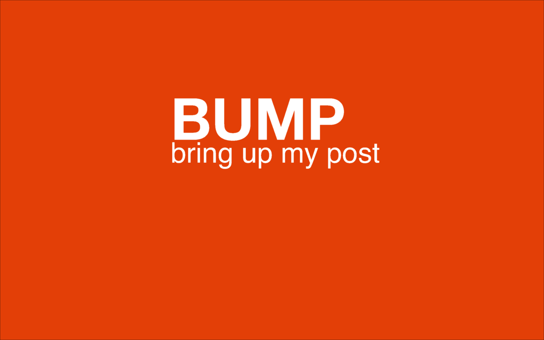 מה המשמעות של סלנג BUMP באינטרנט וכיצד עלי להשתמש בו?