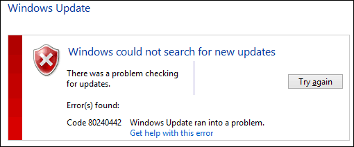 שגיאת עדכון מקורית של Windows
