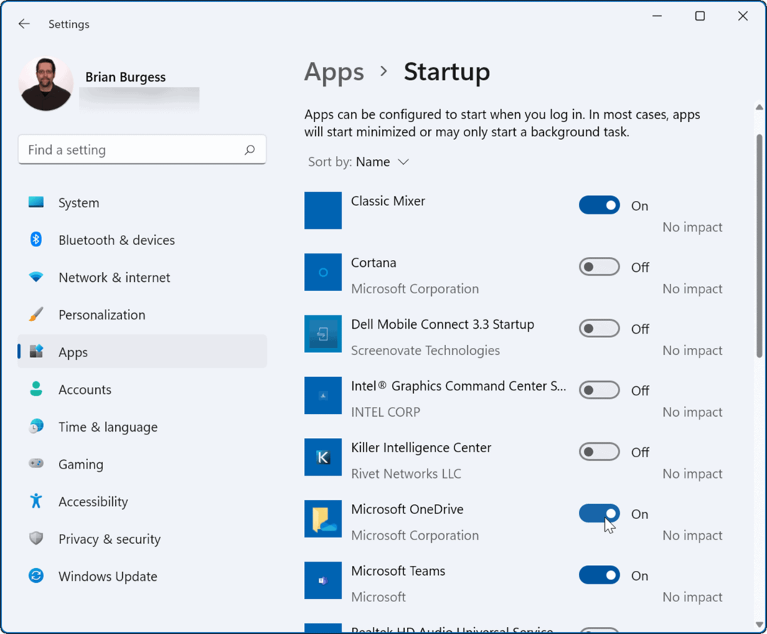 הפעל אפליקציות הפעלה במהלך האתחול ב-Windows 11