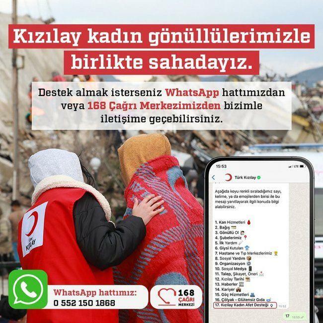 הסהר האדום הטורקי הקים קו ווטסאפ לנפגעי רעידת אדמה