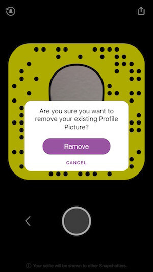 הסר את הסלפי של snapchat שלך
