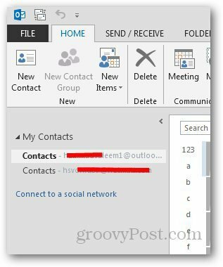 רשתות חברתיות Outlook 3