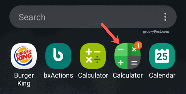 סמל אפליקציית מחשבון הכספת של Android