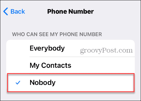 אף אחד לא יכול לראות את מספר הטלפון בטלגרם באייפון