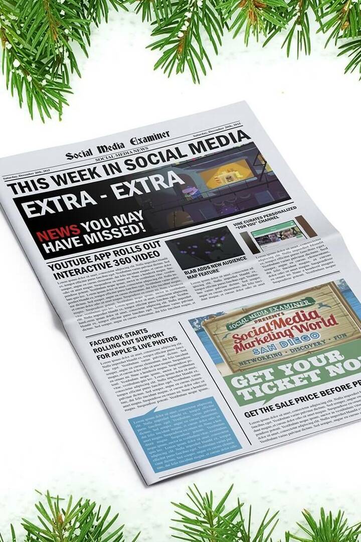 אפליקציית YouTube מציגה סרטון אינטראקטיבי 360: השבוע ברשתות החברתיות: בוחן מדיה חברתית