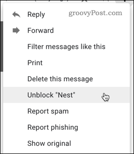 בטל את חסימת המשתמש ב- Gmail