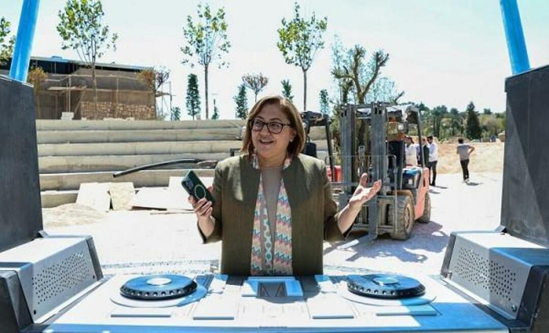 פאטמה שאהין הכריזה על פארק הפסטיבלים החדש של Gaziantep כך: 