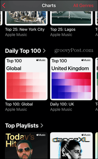 מצעדי Apple Music 100 המובילים בעולם