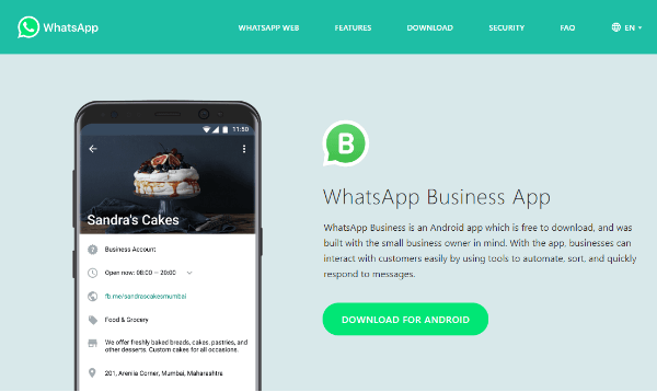 וואטסאפ גילגלה את WhatsApp Business, אפליקציה חדשה שתקל על חברות ולקוחות להתחבר ולשוחח.