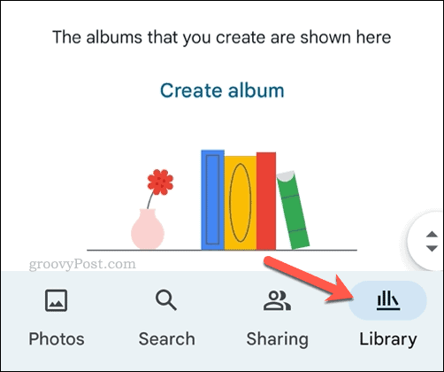 פתח את הספרייה ב-Google Photos