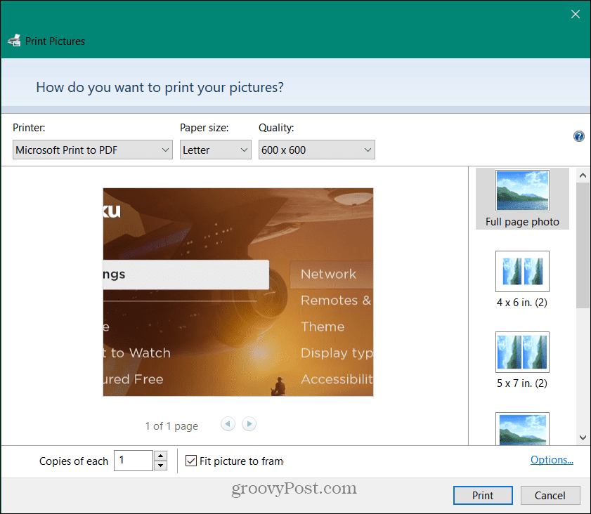 המר PNG ל-PDF ב-Windows
