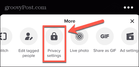 הגדרות הפרטיות של tiktok