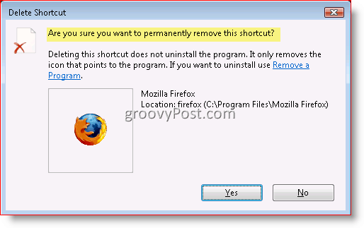 כיצד לבטל תיבת דו-שיח לאישור מחיקה עבור Windows 7, Vista ו- XP