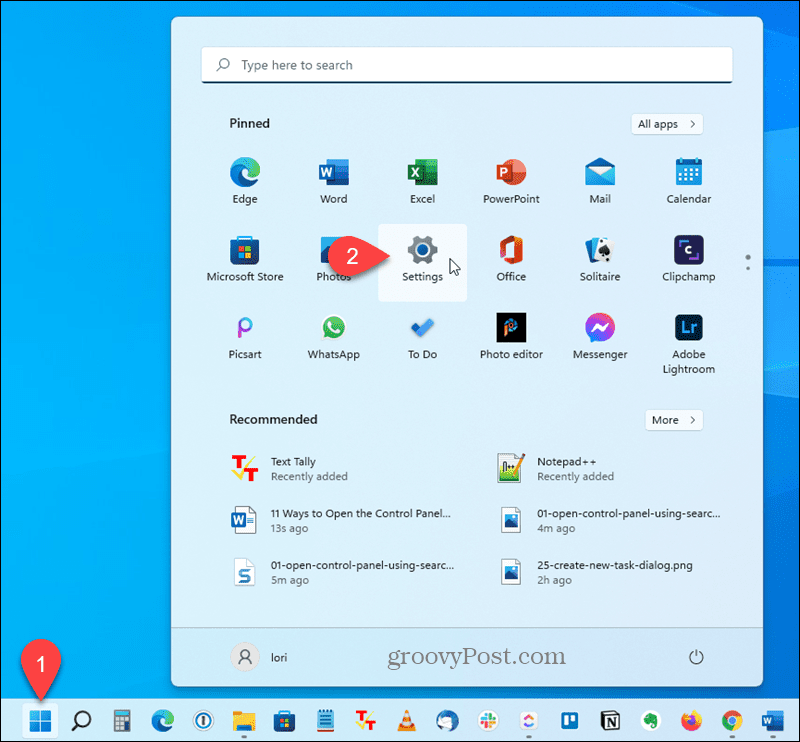 פתח את אפליקציית ההגדרות ב-Windows 11