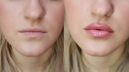 איך להפוך את השפתיים למלאות יותר? צנחת שפתיים טבעית ופשוטה ביותר
