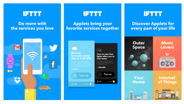 היישומונים החדשים של IFTTT מפגישים את השירותים המועדפים עליך כדי ליצור חוויות חדשות.