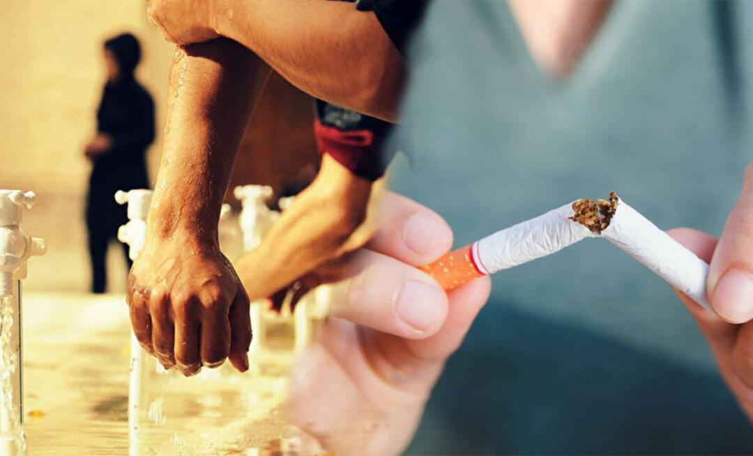 האם הרחצה נשברת אם אתה מעשן? האם סיגריה מ-Diyanet שוברת את הוודו? תענה לשאלות...