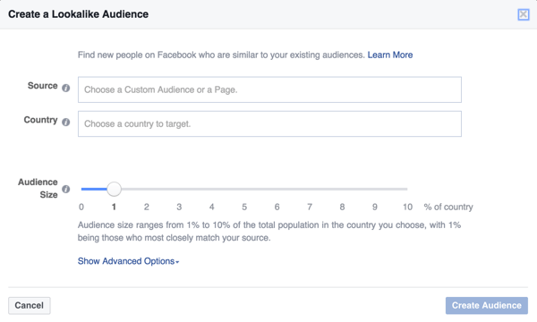 טקטיקה אחת של פייסבוק עשויה להיות יצירת קהל דומה למיקוד עם מודעות הפייסבוק שלך.