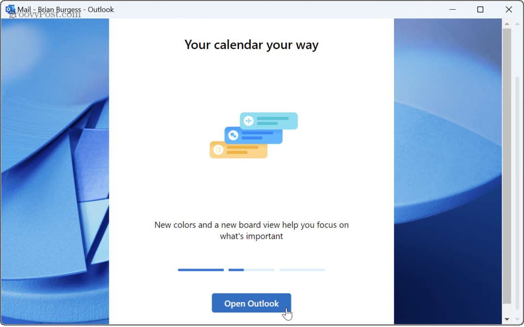 שנה את ערכת הנושא החדשה של אפליקציית Outlook
