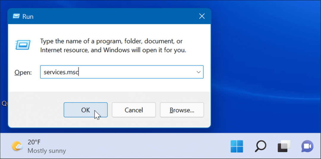 services-msc הרץ את Windows 11