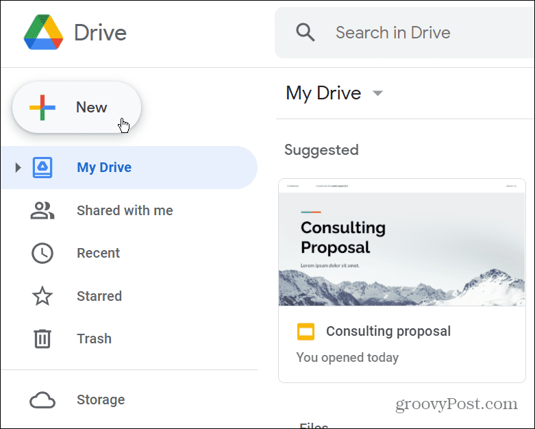 Google Drive חדש