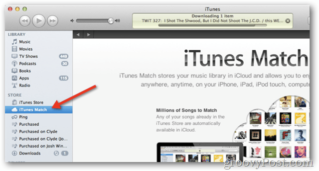 התאמה ל- iTunes ב- iTunes 10.5.1