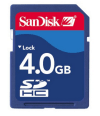 Sandisk 4GB זיכרון SDHC