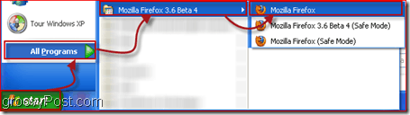 פתיחת Firefox