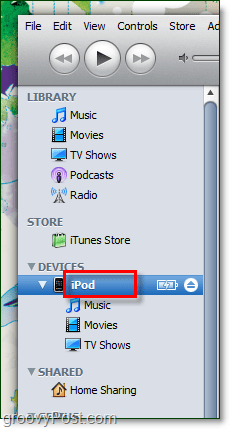 פתח את iTunes ולחץ פעמיים על השם הנוכחי של המכשיר שלך