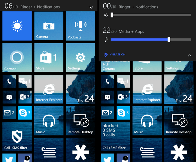טיפ של Windows Phone 8.1: כבה מהר צלצולים והתראות