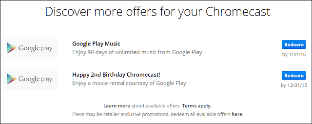 בעלי Chromecast של גוגל מקבלים השכרת סרטים בחינם ליום הולדתה השני