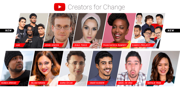 YouTube מציג שגרירים ומשאבים חדשים ליוצרים לשינוי.