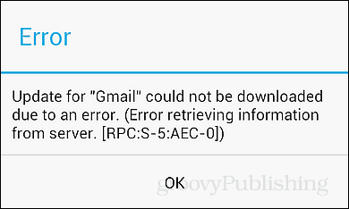 2 דרכים לפתור את ה- RPC: S-5: AEC-0 שגיאת אנדרואיד