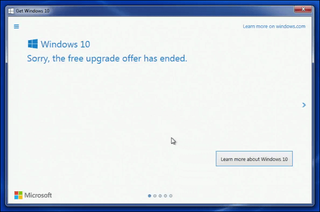 מיקרוסופט ממליצה על לקוחות ליצור קשר עם התמיכה עבור שדרוגי Windows 10 שלא הושלמה עד תאריך יעד