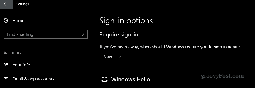 כיצד להשבית את מסך הכניסה כשאתה מעיר את מכשיר Windows 10 שלך