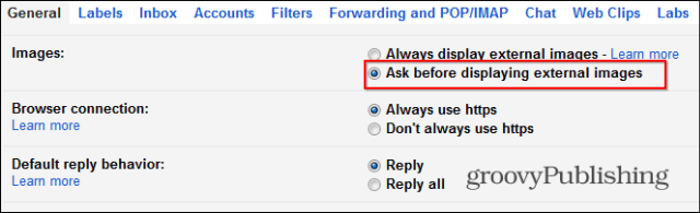 כיצד להשבית טעינה אוטומטית של Gmail