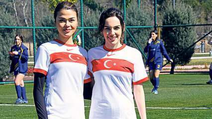 יאגמור טאנריסבסין ואסליהאן קראלאר שיחקו משחק מיוחד עם נבחרת הנשים בכדורגל!
