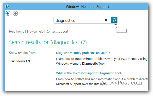 כיצד לגשת לעזרה ותמיכה של Windows 8