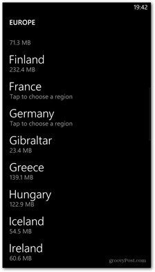 Windows Phone 8 ממפה את המדינות הזמינות