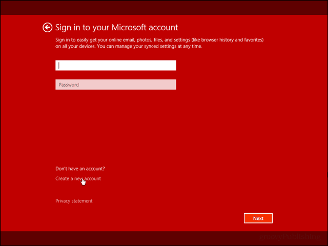 התקן את Windows 8.1 באמצעות חשבון מקומי בלבד