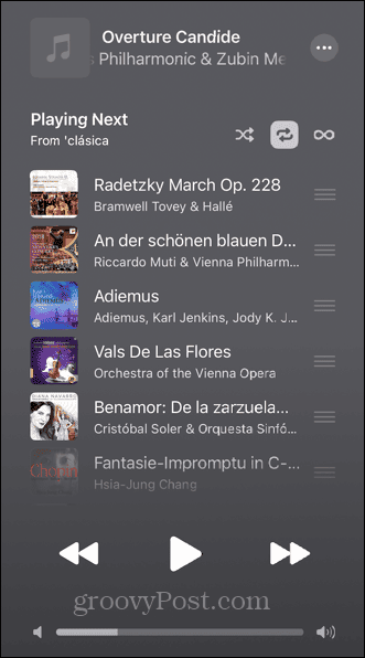 Apple Music מתנגן ב-iOS הבא