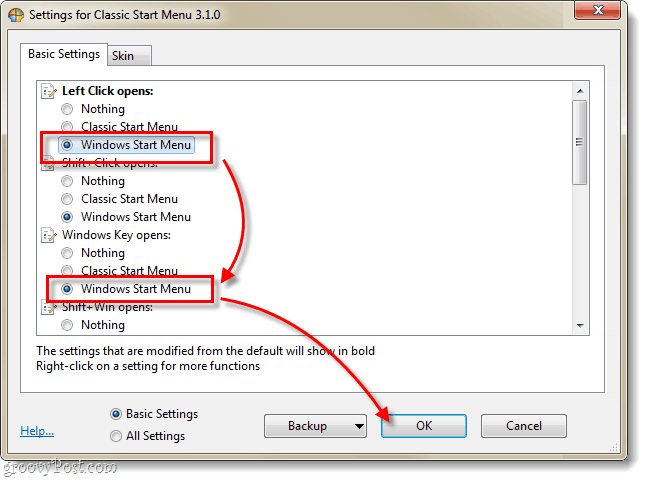 כיצד להביא את הכפתור למעלה מגרסאות ישנות יותר של Windows ל- Windows 7