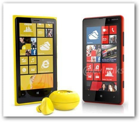 evleaks Lumia 820 Lumia 920 קדמית