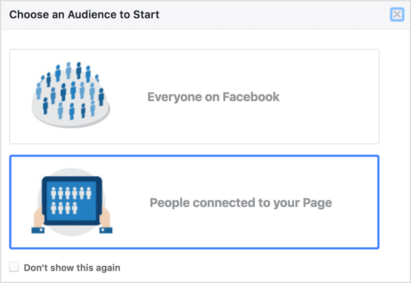 בחר אנשים המחוברים לדף שלך בתובנות קהל בפייסבוק.