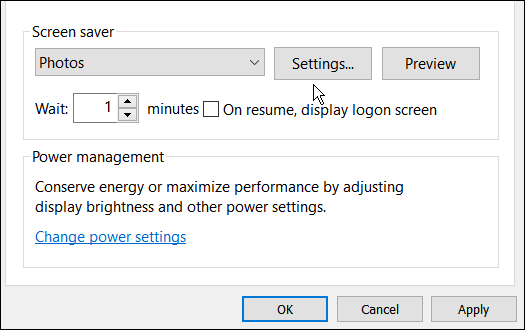 לחץ על הגדרות הגדר תמונות כשומר מסך ב-Windows 11